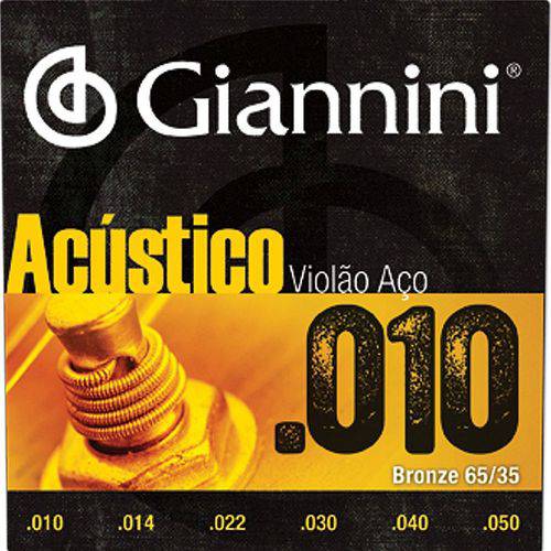 Assistência Técnica, SAC e Garantia do produto Encordoamento Violao Aco 010-050 Geswam Giannini