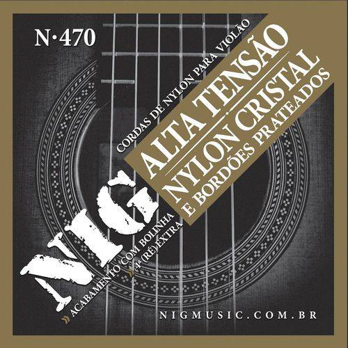 Assistência Técnica, SAC e Garantia do produto Encordoamento Violão Nig N-470 Nylon Cristal - Alta Tensão