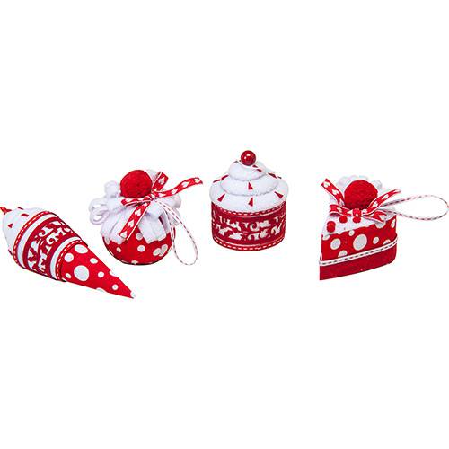 Assistência Técnica, SAC e Garantia do produto Enfeite de Árvore Cupcakes, 4 Unidades - Christmas Traditions
