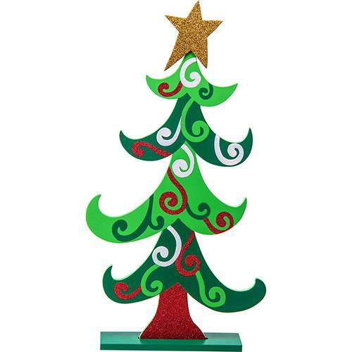 Assistência Técnica, SAC e Garantia do produto Enfeite de Mesa em Madeira Árvore de Natal Christmas Traditions