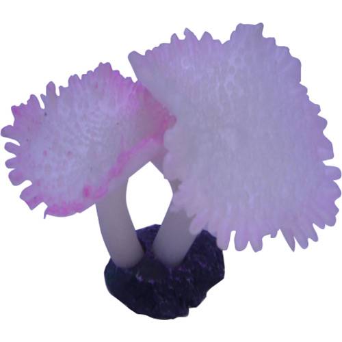 Assistência Técnica, SAC e Garantia do produto Enfeite para Aquário de Silicone Coral Mushroom Spotted 11 Cm Branco - Soma