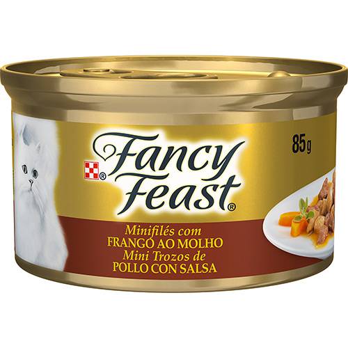 Assistência Técnica, SAC e Garantia do produto Enlatado para Gatos Sabor Frango ao Molho Minifilés 85g - Fancy Feast