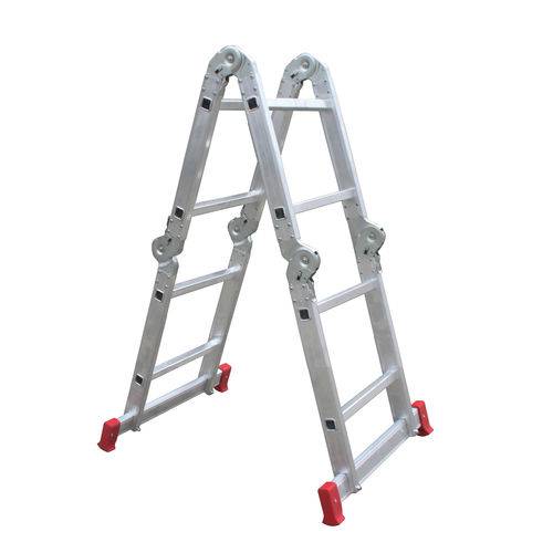 Assistência Técnica, SAC e Garantia do produto Escada Articulada Multifuncional Alumínio Compacta 13 Posições 8 Degraus Botafogo Lar e Lazer