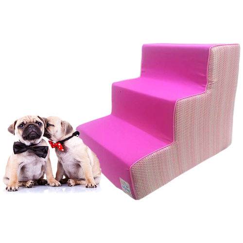 Assistência Técnica, SAC e Garantia do produto Escada Cachorro Escadinha Cachorrinho Idoso Cão Pet Porte Pequeno Trançado Rosa