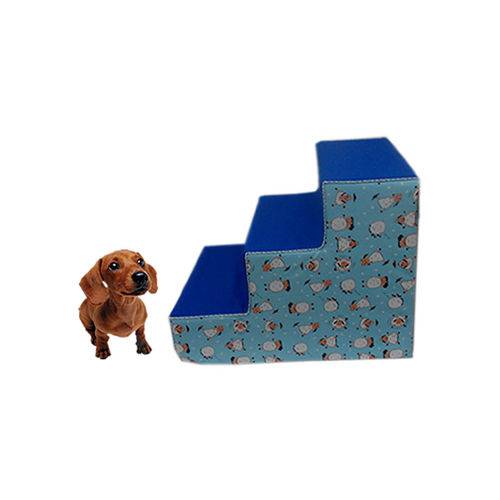 Assistência Técnica, SAC e Garantia do produto Escada para Facilitar Cachorro Pet Subir Cama Objetos Escadinha Poliester Azul