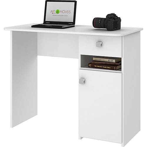 Assistência Técnica, SAC e Garantia do produto Escrivaninha Colegial MC7007 BR 1 Gaveta Branco - Art In Móveis