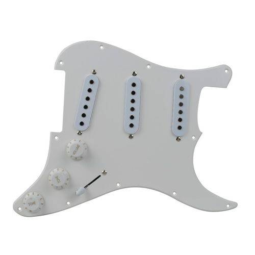 Assistência Técnica, SAC e Garantia do produto Escudo Completo Branco Guitarra Strato SSS 3 Caps 3 Camadas