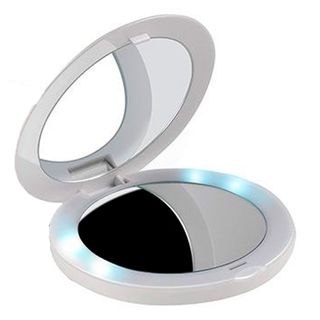 Assistência Técnica, SAC e Garantia do produto Espelho de Bolsa com LED Relaxbeauty - Pocket Mirror USB Ana Hickmann 1 Un