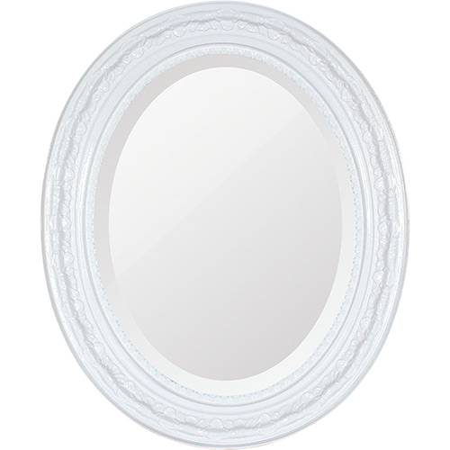 Assistência Técnica, SAC e Garantia do produto Espelho Oval Bisotê 26410 (41x50cm) Branco Puro - Ornamental Design
