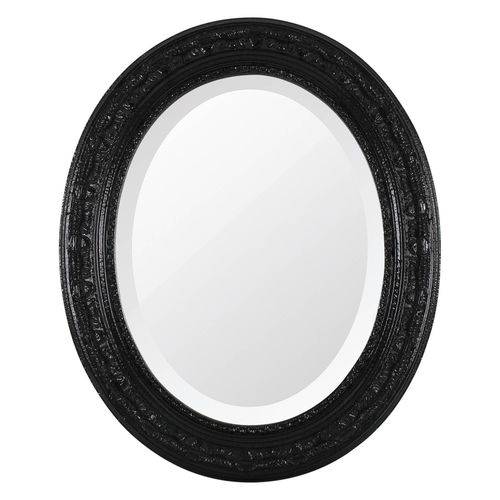 Assistência Técnica, SAC e Garantia do produto Espelho Oval Ornamental Classic Santa Luzia 50cmx41cm Preto