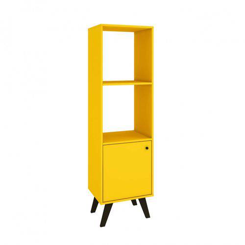Assistência Técnica, SAC e Garantia do produto Estante com 1 Porta Retrô Domus Alta Delmarco Móveis Amarelo