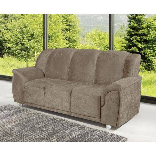 Assistência Técnica, SAC e Garantia do produto Estofado Quality 3 Lugares Suede Amassado Castor