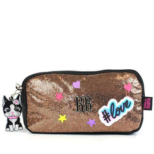 Assistência Técnica, SAC e Garantia do produto Estojo Duplo Escolar Rebecca Bonbon Glow Glitter Brilho 9138