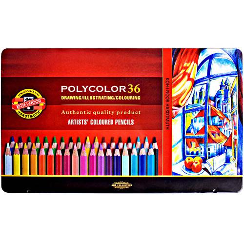 Assistência Técnica, SAC e Garantia do produto Estojo Metálico com Lápis Polycolor C/ 36 Cores - Koh-I-Noor