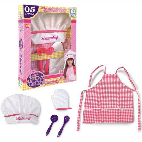 Assistência Técnica, SAC e Garantia do produto Eu Brinco de Casinha - Super Chef - Rosa - 0611 - Nig Brinquedos