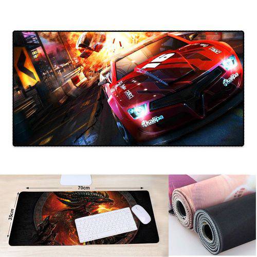 Assistência Técnica, SAC e Garantia do produto Mouse Pad Gamer Extra 70x35 Cm Teclado - Carro de Corrida