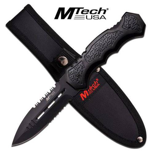 Assistência Técnica, SAC e Garantia do produto Faca Serrilhada Push Dagger com Bainha em Nylon Master Cutlery