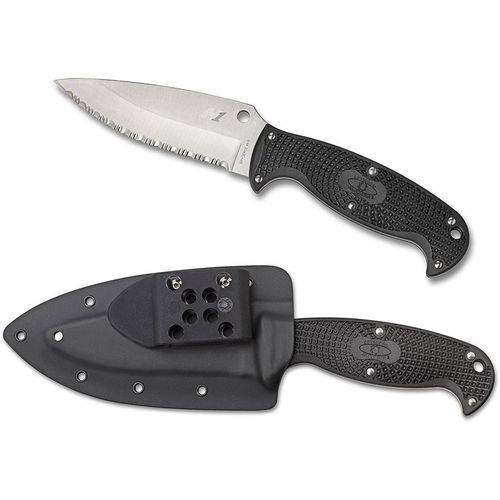 Assistência Técnica, SAC e Garantia do produto Faca Spyderco Jumpmaster 3 Serrilhado com Cabo em Frn