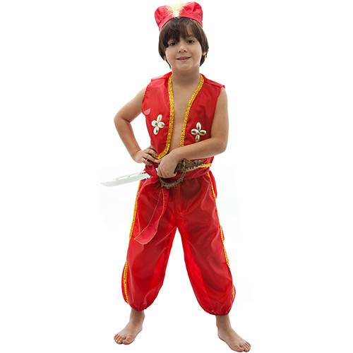 Assistência Técnica, SAC e Garantia do produto Fantasia Aladdin Calça Infantil Tamanho M