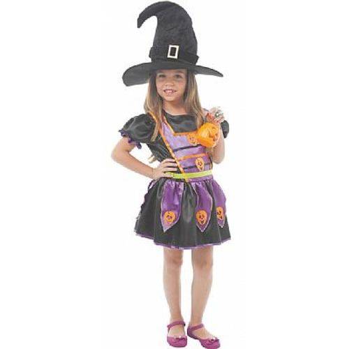 Assistência Técnica, SAC e Garantia do produto Fantasia Bruxinha Nini Halloween Infantil Feminino Várias Cores