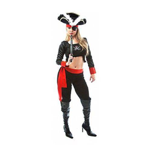 Assistência Técnica, SAC e Garantia do produto Fantasia Cosplay Mulher Pirata Luxo Adulto Feminino