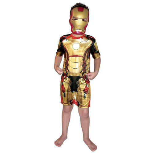 Assistência Técnica, SAC e Garantia do produto Fantasia Curta Iron Man 3 Dourada P 0903 Rubies