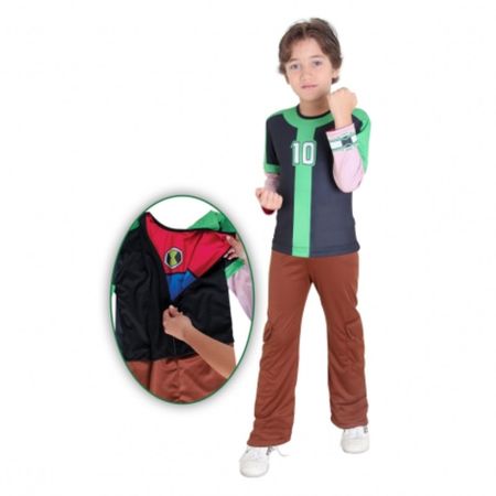 Assistência Técnica, SAC e Garantia do produto Fantasia Luxo Ben 10 Omniverse Dupla Face - G