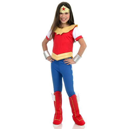 Assistência Técnica, SAC e Garantia do produto Fantasia Mulher Maravilha Infantil - Super Hero Girls