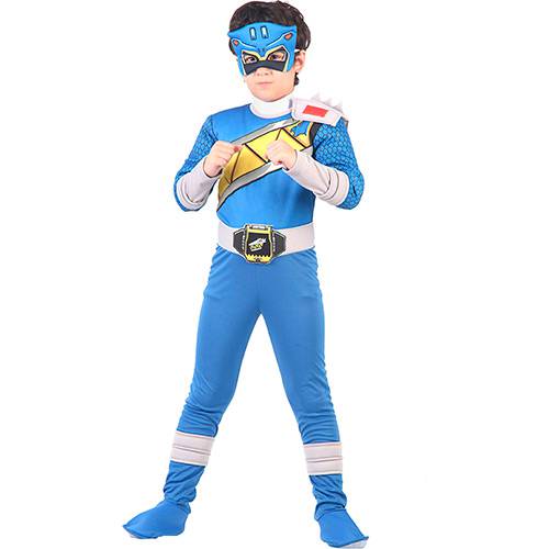 Assistência Técnica, SAC e Garantia do produto Fantasia Power Dino Super Charge Azul Luxo - G