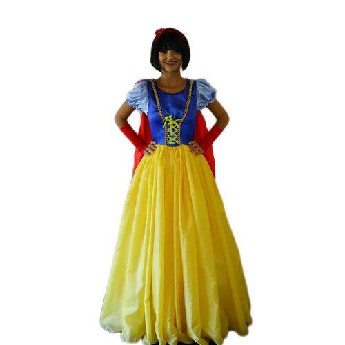 Assistência Técnica, SAC e Garantia do produto Fantasia Princesa Branca de Neve Adulto Longo com Luva e Capa