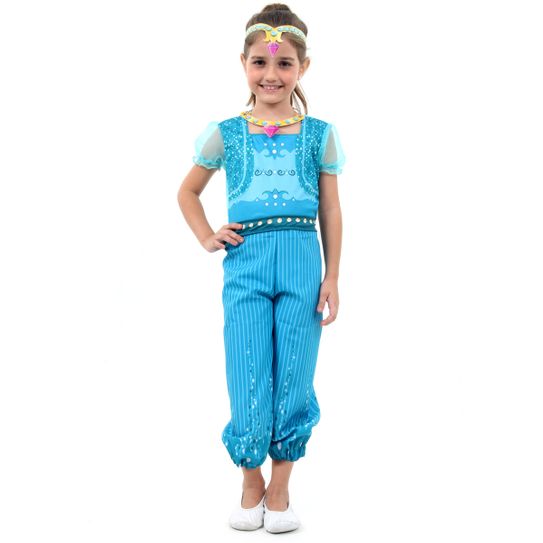 Assistência Técnica, SAC e Garantia do produto Fantasia Shine Infantil - Shimmer e Shine PP