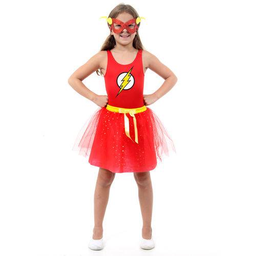 Assistência Técnica, SAC e Garantia do produto Fantasia The Flash Feminino Infantil - Dress Up