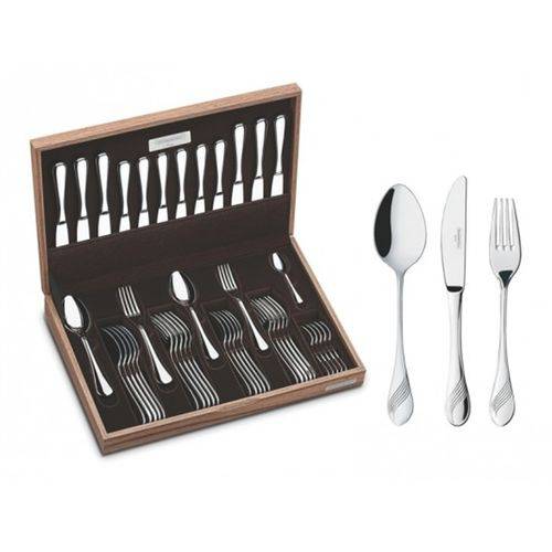 Assistência Técnica, SAC e Garantia do produto Faqueiro Inox 42Pc Estojo 66931200