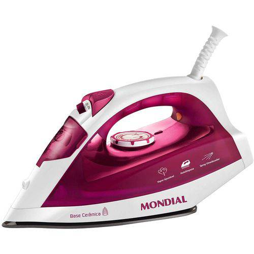 Assistência Técnica, SAC e Garantia do produto Ferro à Vapor com Spray Nf-33 - Mondial - 127v - Rosa