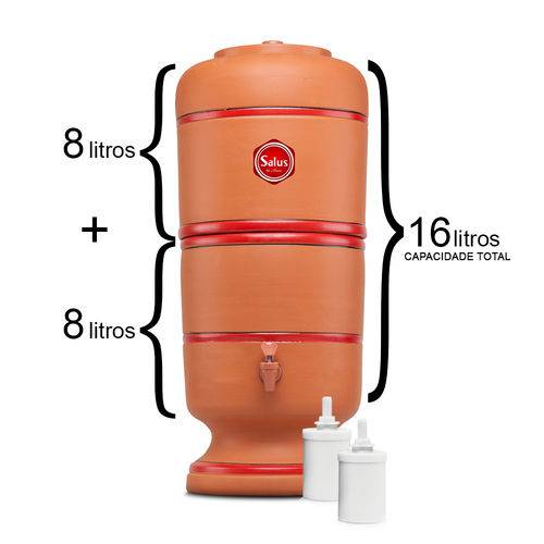 Assistência Técnica, SAC e Garantia do produto Filtro de Água Barro 16l 2 Velas Filtro de Barro 16 Litros