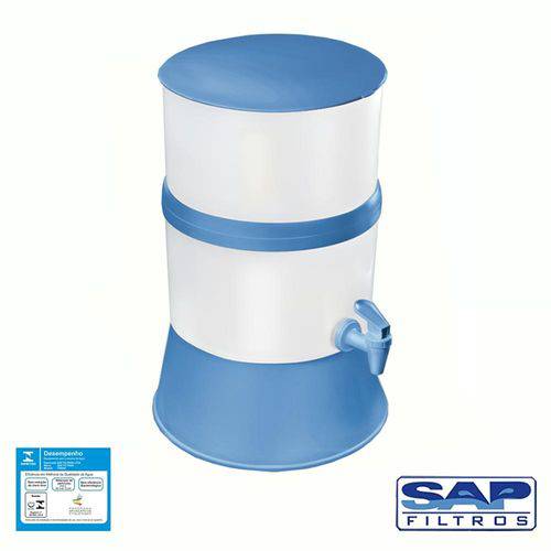 Assistência Técnica, SAC e Garantia do produto Filtro de Água Compacto com Vela Cerâmica Azul Sap Filtros