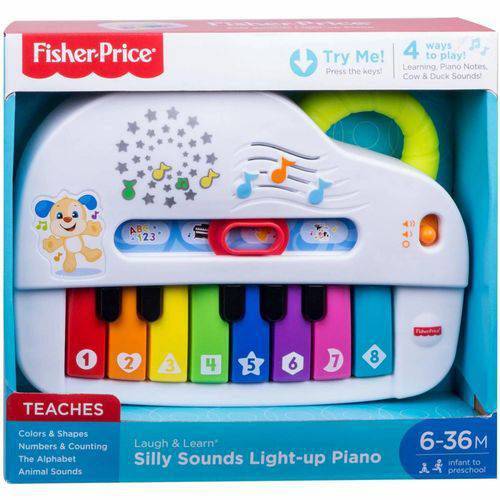 Assistência Técnica, SAC e Garantia do produto Fisher Price - Silly Sounds Light-up Piano Fisher-Price - Mattel GFX34