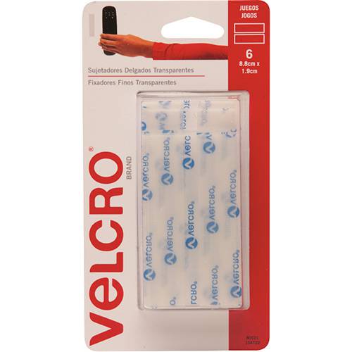 Assistência Técnica, SAC e Garantia do produto Fixador Autoadesivo Tiras Velcro 8,8x1,9cm Transparente