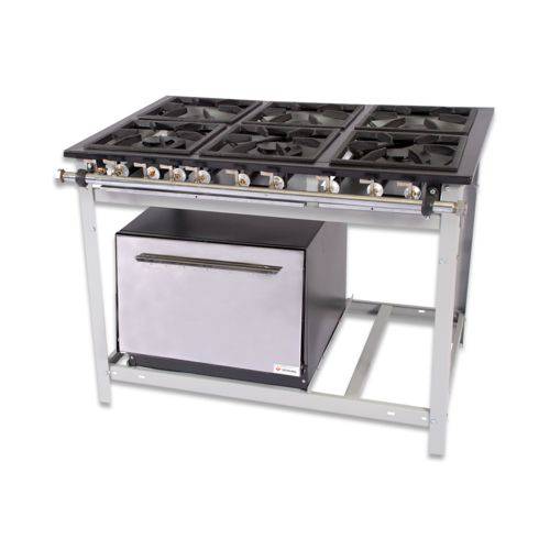 Assistência Técnica, SAC e Garantia do produto Fogão Industrial Extra Inox 30x30 6 Bocas e Forno a Gás EI6F - Venâncio