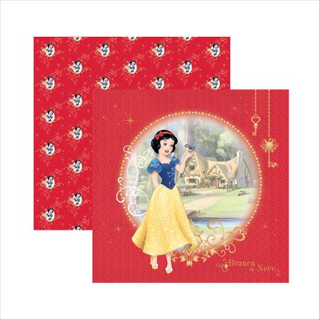 Assistência Técnica, SAC e Garantia do produto Folha para Scrapbook Dupla Face Disney - Branca de Neve Guirlanda