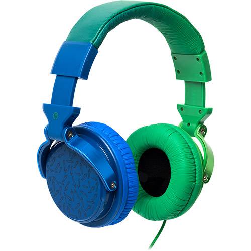 Assistência Técnica, SAC e Garantia do produto Fone de Ouvido Chilli Beans Supra Auricular Azul e Verde HEDGE TM-611MV/2-3