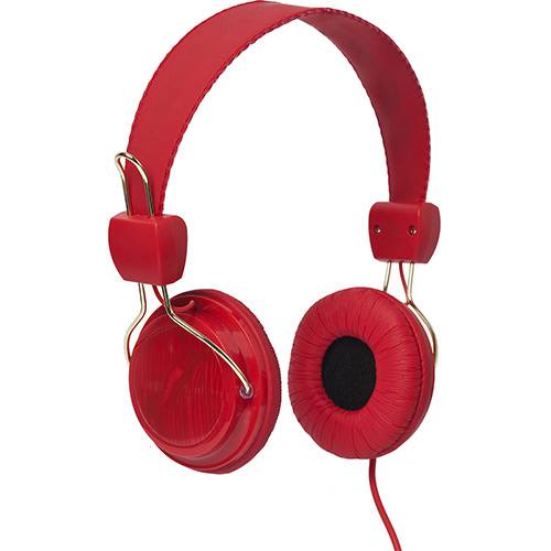 Assistência Técnica, SAC e Garantia do produto Fone de Ouvido Chilli Beans Supra Auricular Vermelho PERK TM-613MV/3-3
