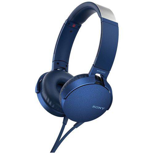 Assistência Técnica, SAC e Garantia do produto Fone de Ouvido Headphone Mdr-xb550/l - Sony (azul)