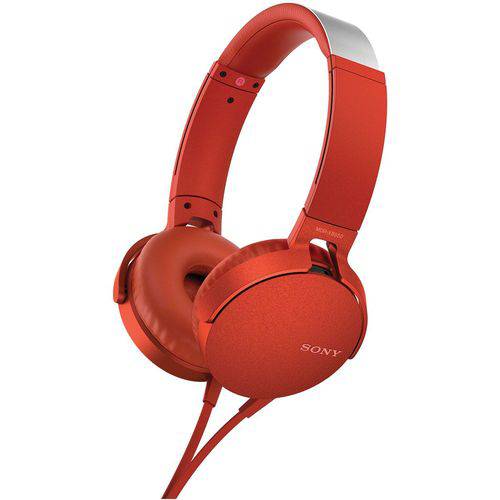 Assistência Técnica, SAC e Garantia do produto Fone de Ouvido Headphone Mdr-xb550/r - Sony (vermelho)