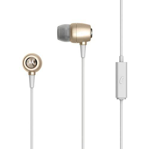 Assistência Técnica, SAC e Garantia do produto Fone de Ouvido Motorola Earbuds Metal Dourado Sh009gd