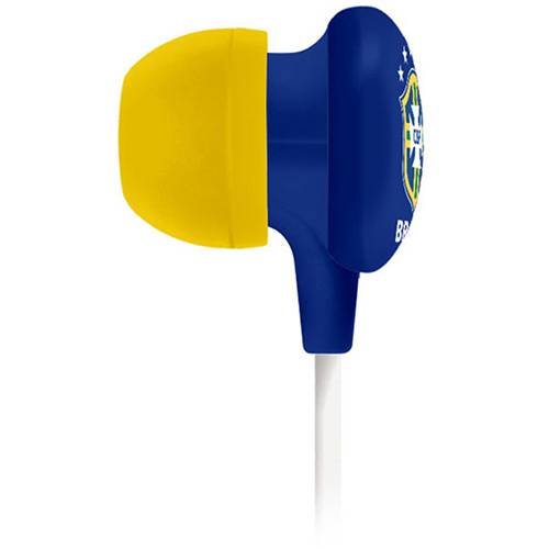 Assistência Técnica, SAC e Garantia do produto Fone de Ouvido Waldman Intra Auricular Azul e Amarelo Super Fan SF-10-CBF/BL