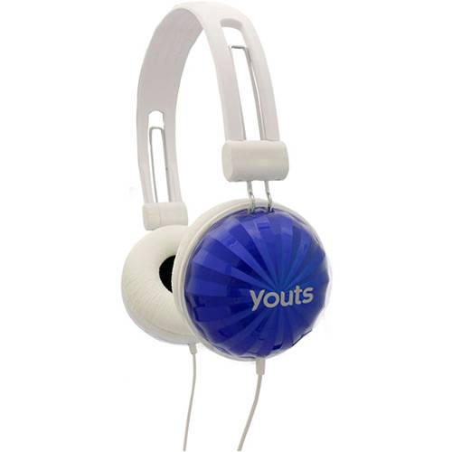 Assistência Técnica, SAC e Garantia do produto Fone de Ouvido Youts Supra Auricular Branco/Azul - YHD520