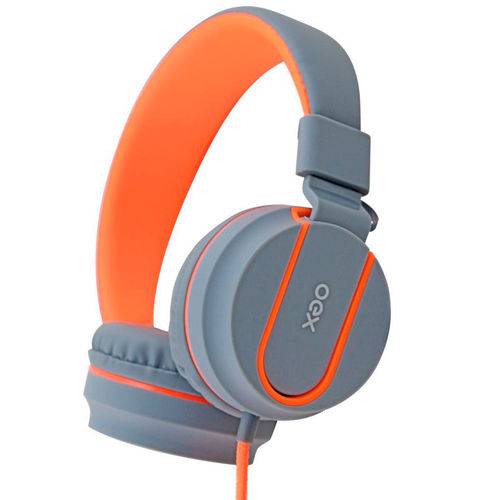 Assistência Técnica, SAC e Garantia do produto Fone Headset com Microfone Cinza e Laranja Neon Hs106 Oex