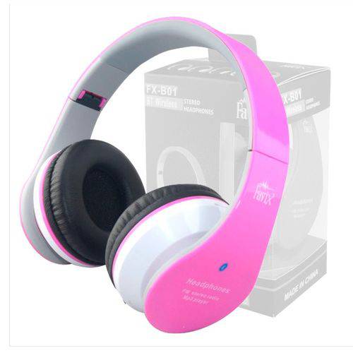 Assistência Técnica, SAC e Garantia do produto Fone Ouvido Favix B01 Headset Sem Fio FM Sd Card Rosa Bluetooth