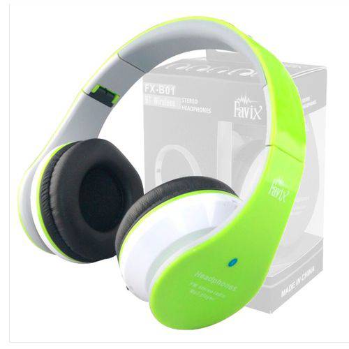 Assistência Técnica, SAC e Garantia do produto Fone Ouvido Favix B01 Headset Sem Fio FM Sd Card Verde Stereo